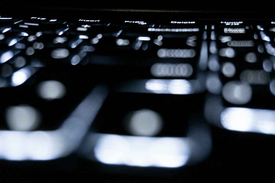 Music production studio equipment in a dark modern setting